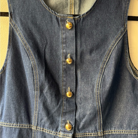 Sleeveless Denim Maxi Dress XL NWOT - Picture 5 of 9